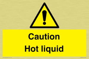 Caution Hot liquid